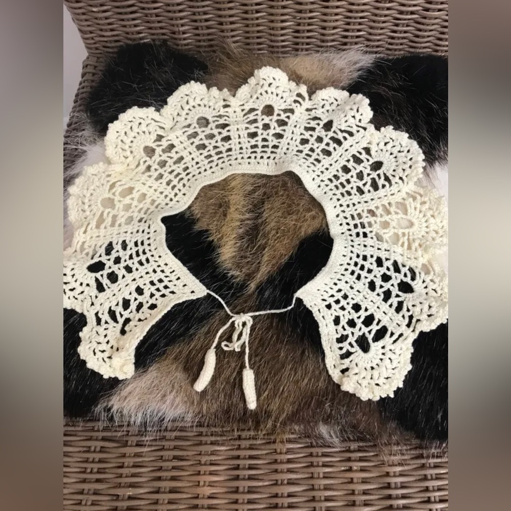 England 🏴󠁧󠁢󠁥󠁮󠁧󠁿 • Lace necklace , Cotton Crochet Detachable Collar